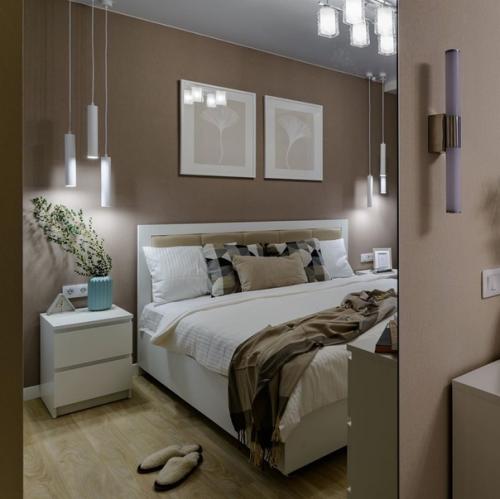 Спальня в проекте квартиры под сдачу. 01