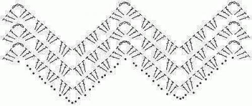 Волна крючком - идея для вязания. 01