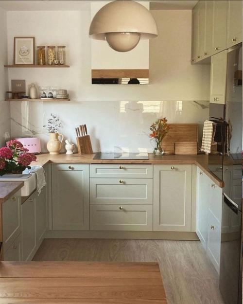 Интерьер загородного дома в натуральных оттенках. 01