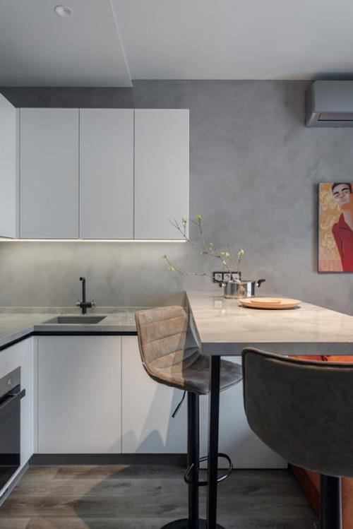 Интерьер однокомнатной квартиры 44 кв. 01