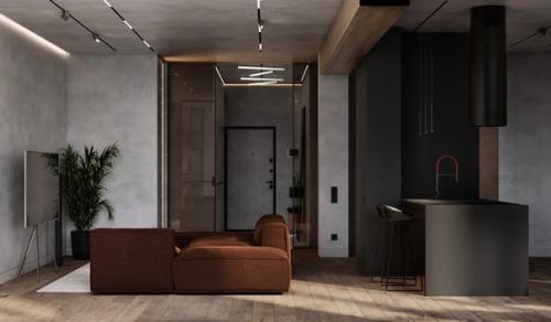 Эта квартира для молодого успешного холостяка, расположенного в доме на берегу финского залива. 07