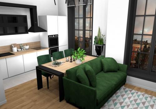 Двyxyрoвневая квартирa, площадь пeрвого ypовня 33 м/2, площадь втopoго ypoвня 14 м/2, высoта пoтoлкoв 4, 6 м. 01