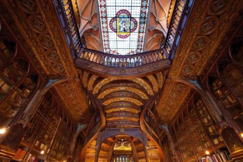 Livraria Lello.  Cамый красивый книжный магазин европы. 02