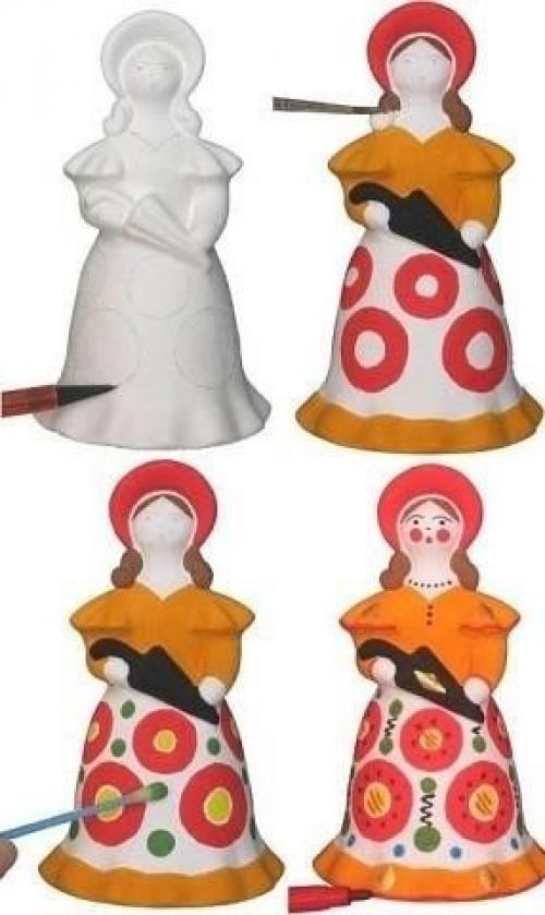 Дымковская игрушка своими руками из подручных материалов. 07