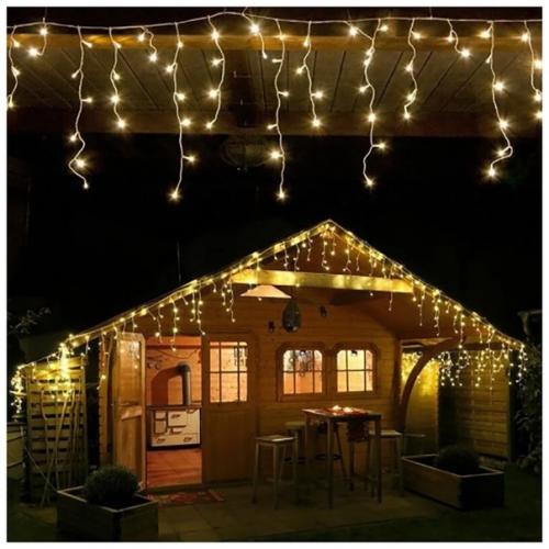 Светодиодная гирлянда бахрома для декорации дома и зданий! 05