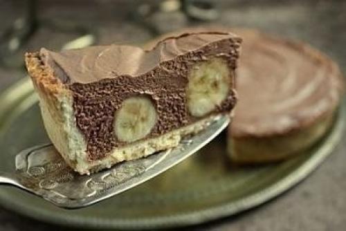 Торт с бананами и шоколадным муссом. 08