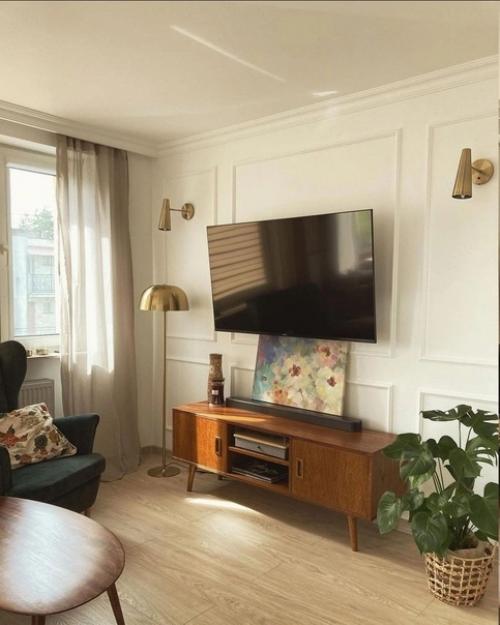 Интерьер загородного дома в натуральных оттенках. 06