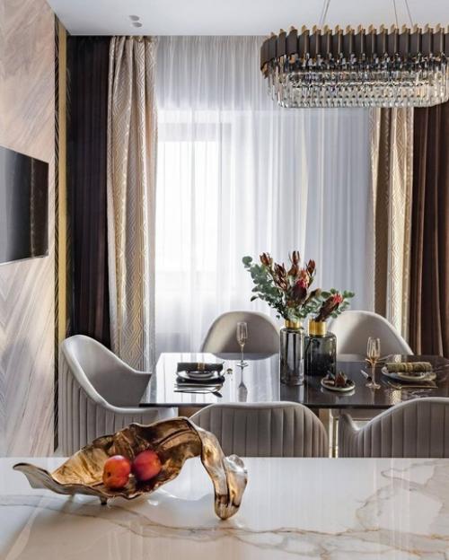 Кадры реализованной кухни - гостиной от студии дизайна Interer Architects. 02