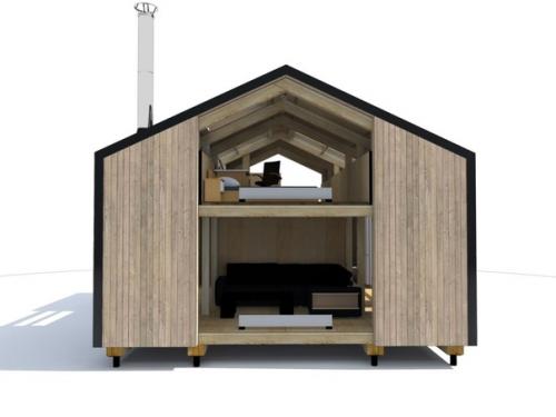 Дом 6 х 8 современная дача. 04