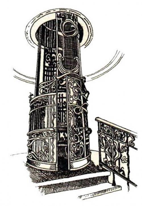 Работающий старинный лифт в доме купца муяки. 02