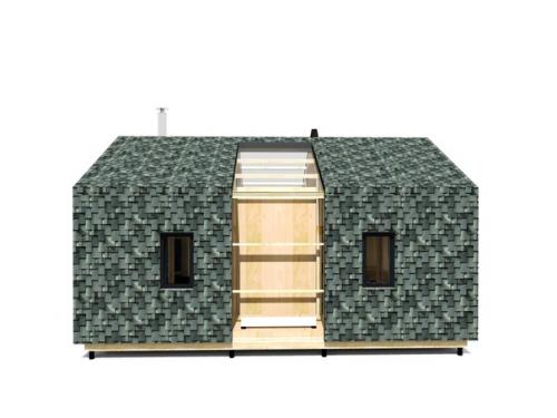 Дом 6 х 8 современная дача. 03