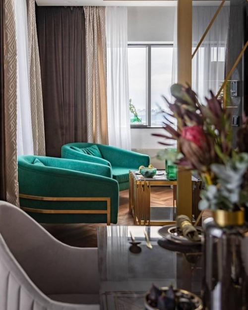 Кадры реализованной кухни - гостиной от студии дизайна Interer Architects. 01