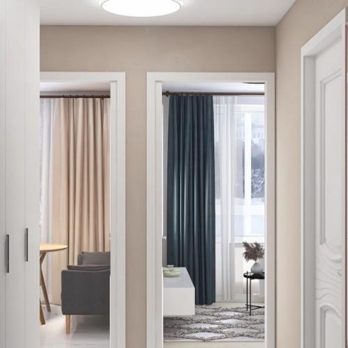 Проект однокомнатной квартиры 30 квадратов. 01