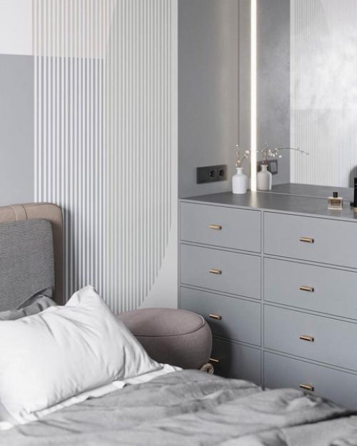 Стильный дизайн спальной комнаты. 04