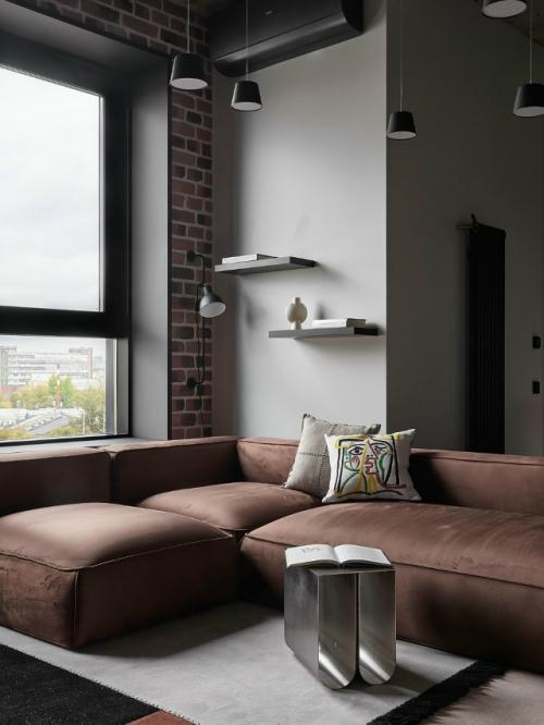 Бюро Alexander Tischler оформило интерьер для молодой пары, влюблённой в индустриальную эстетику. 02