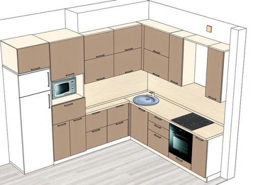 Здраствуйте.  Подскажите пожалуйста какого цвета кухню заказать в такую кухню - гостиную? 03