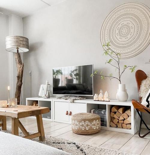 Эта скандинавская квартира красивых деталей и приятных цветов полна. 04