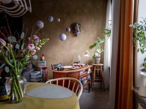 Стильная квартира 19 века в Стокгольме в богемном стиле. 02