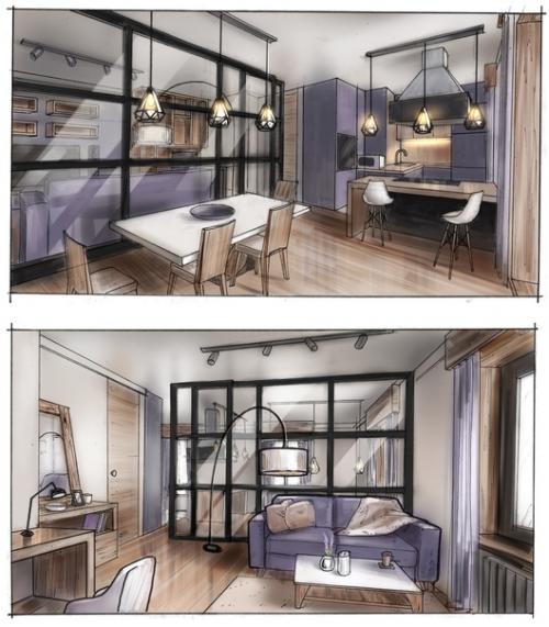 Клаузура по проекту дизайна интерьера прошла. 01