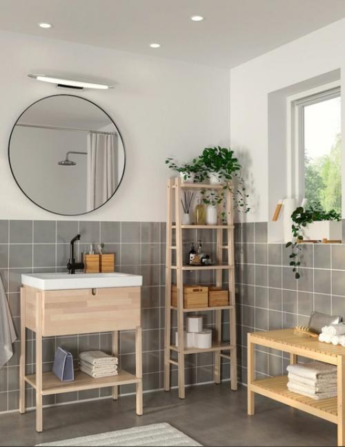 Bathroom@Scandiinterior.  Лучший стеллаж икеа для хранения в ванной. 08