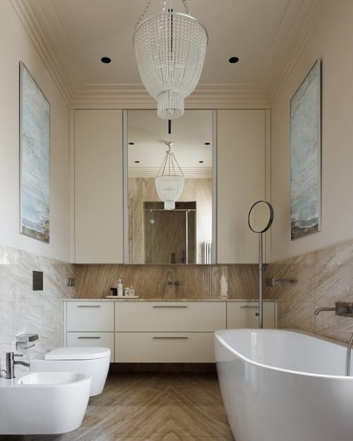 Реализованный интерьер квартиры, площадью 150 кв. 06