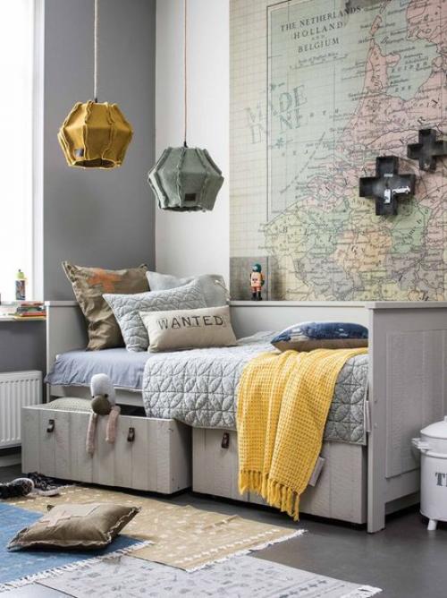 Модный интерьер детской комнаты. 04