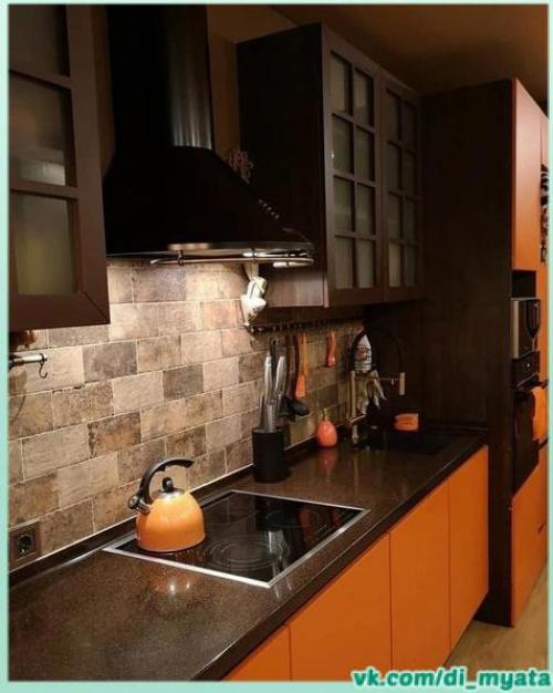 Интересный интерьер кухни. 01