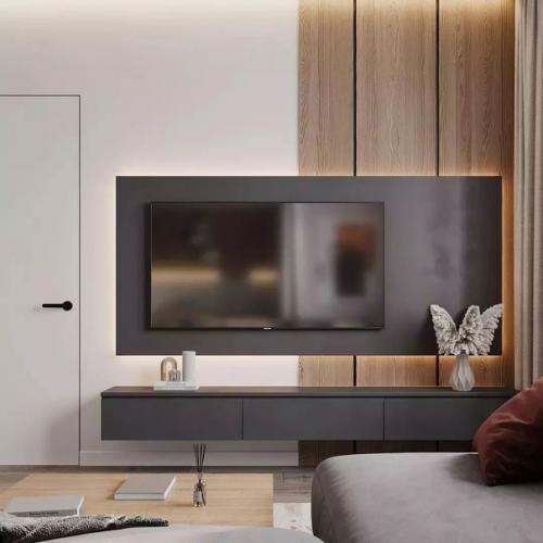 Создание интерьера в тёплых светлых оттенках - это то что нужно для современной кухни - гостиной в современном стиле. 06