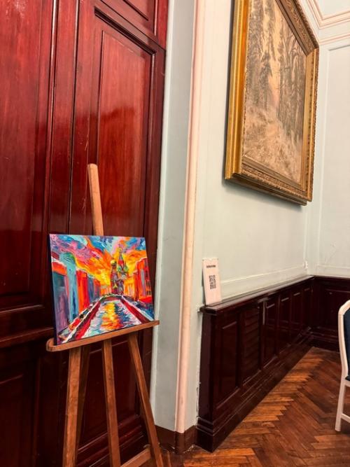 Участие в выставке картин в доме офицеров Санкт-петербурга приняла. 03