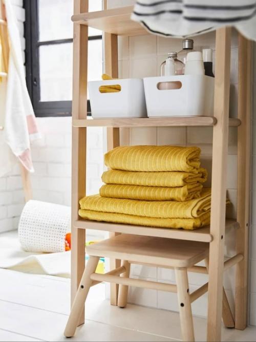 Bathroom@Scandiinterior.  Лучший стеллаж икеа для хранения в ванной. 04