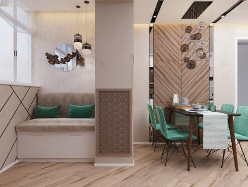 Оцените дизайн - проект кухни, совмещенной с квартирой. 03