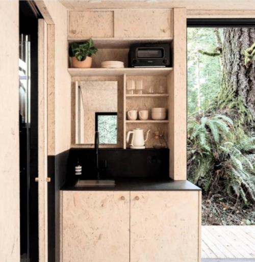 Лесное укрытие. Домик для загородного отдыха, в один уровень. 02