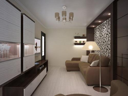 Дизайн интерьера 1-комнатной квартиры 35 кв. 01