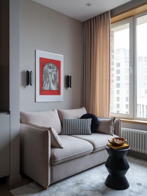 Интерьер однокомнатной квартиры 36, 3 кв. 04