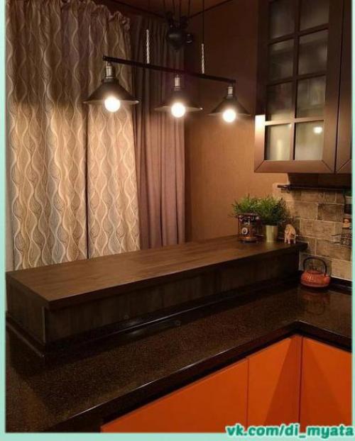 Интересный интерьер кухни. 02