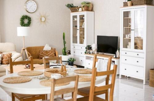 Уютный интерьер. В светлых и тёплых оттенках. 04