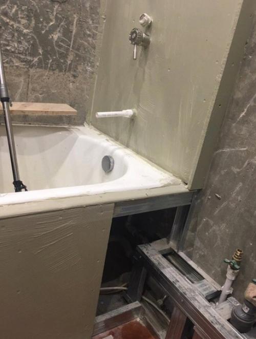 Процесс преображения ванной комнаты. 06