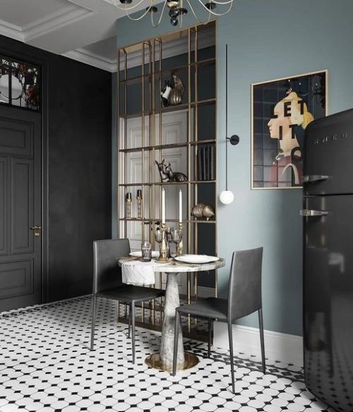 Дизайн кухни в старом фонде в Санкт-петербурге, площадью 13, 36 м 2. 03