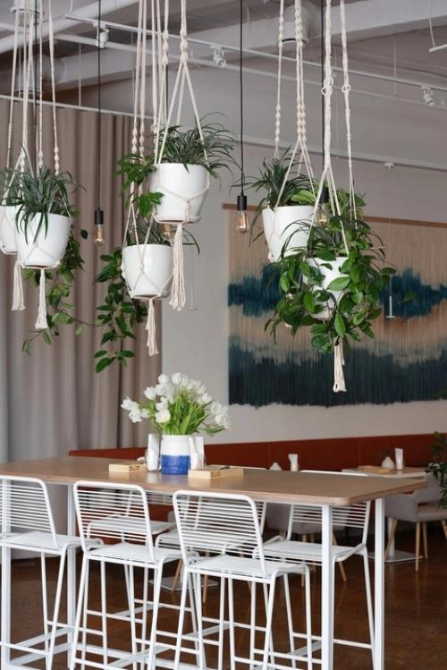 Макраме в интерьере ресторанов. 02