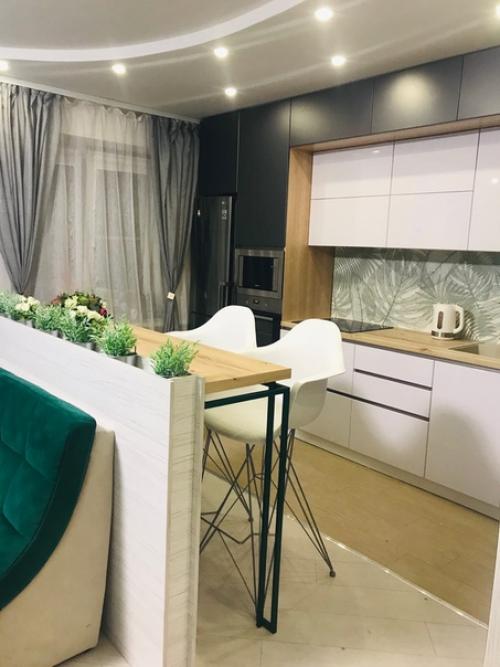 Наша кухня - гостиная проект на двоих с дизайнером. 02