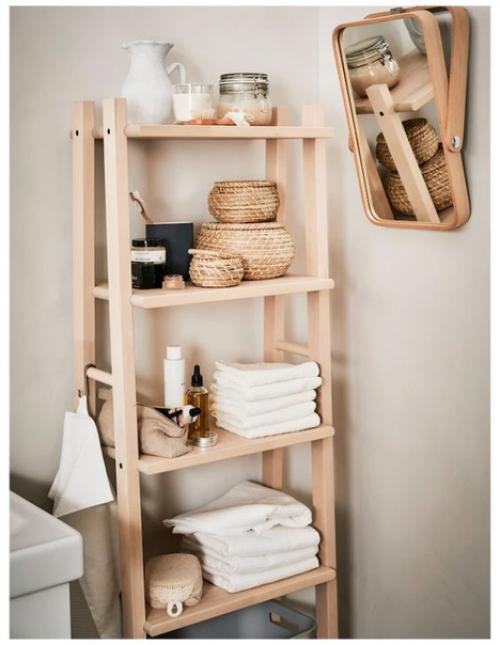 Bathroom@Scandiinterior.  Лучший стеллаж икеа для хранения в ванной. 02