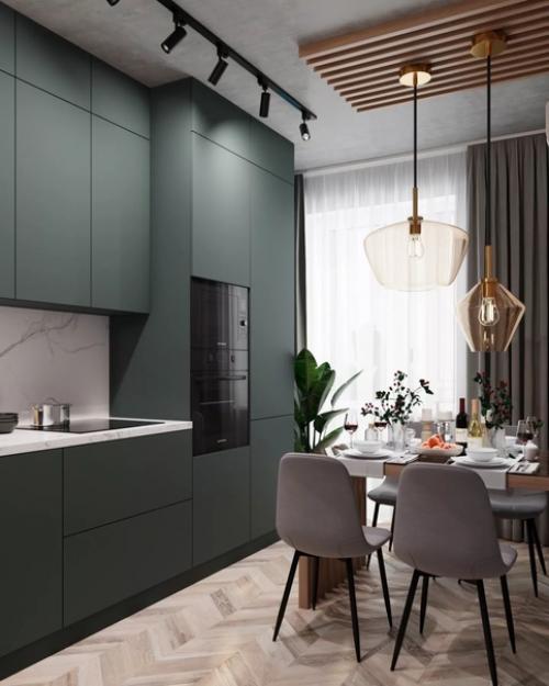 Лаконичный кухонный гарнитур. 01