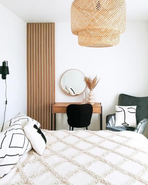 Деревянные рейки все больше и больше становятся популярными в современных интерьерах. 01