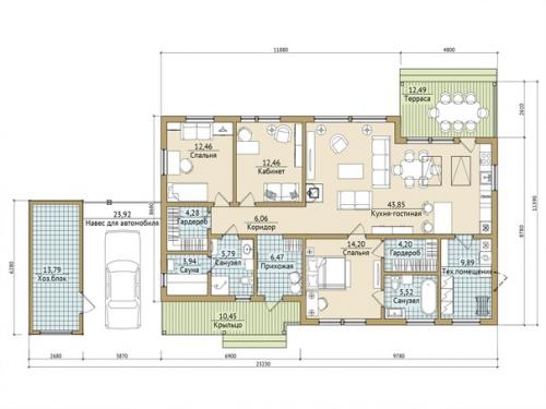 В планировке многих наших проектов предусмотрена мастер - спальня. 06