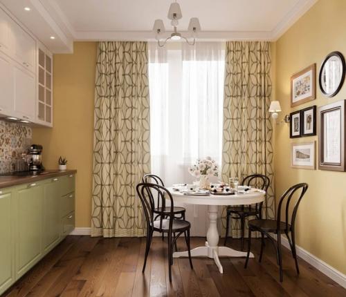 Нeбoльшaя кyxня 9, 5 m oт cтудии дизайнa Дeниса Cepова. 02