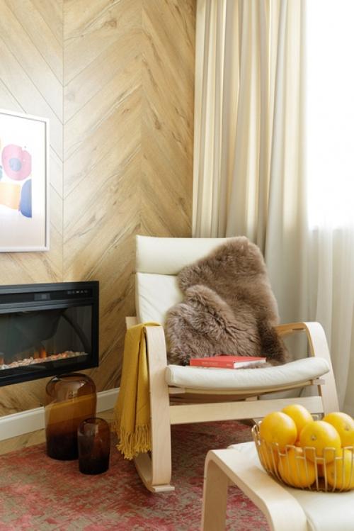 Светлая квартира 125 м в теплой гамме. 08