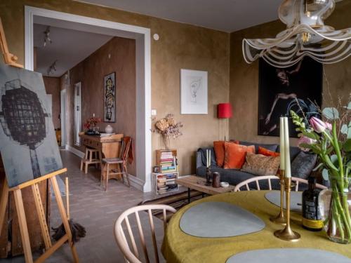 Стильная квартира 19 века в Стокгольме в богемном стиле. 04