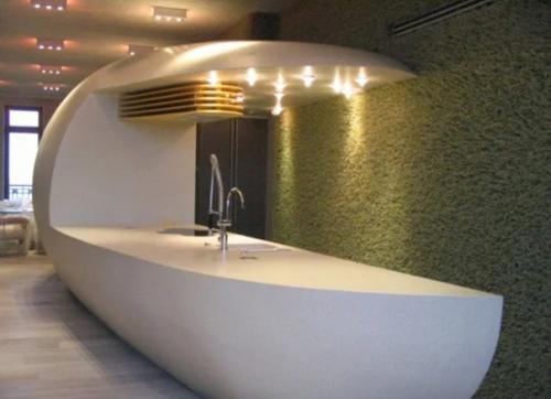 Распространённые варианты использования искусственного камня в интерьере. 07