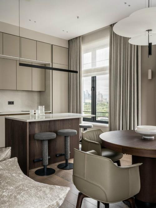 Реализованный интерьер квартиры на минской в Москве. 
