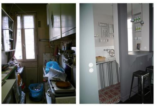 18-Метровая квартира - студия в бывшем парижском отеле досталась хозяйке в наследство от двоюродной тёти. 06